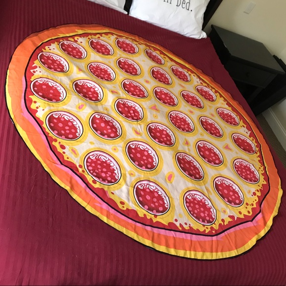 Other - Thin Silk Pepperoni Pizza Beach Blanket